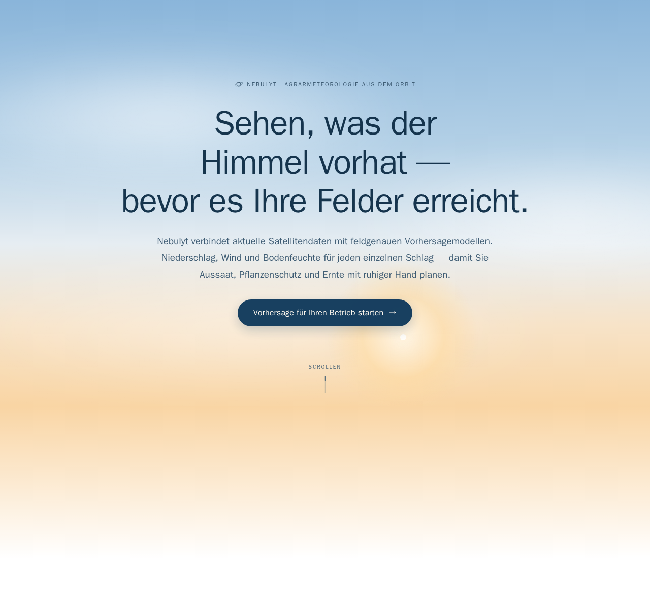 Screenshot (Desktop) des Artefakts, das Claude Fable 5 für „Animierte Hero (CSS-Motion)“ gebaut hat